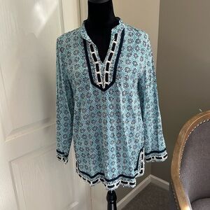 Saint Tropez West Teal and Navy Tunic